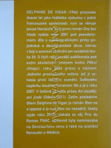 NO A JÁ, DELPHINE DE VIGAN, **an
