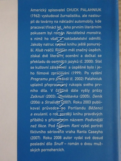PROGRAM PRO PŘEŽIVŠÍ, CHUCK PALAHNIUK, **an