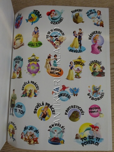 ALBUM SAMOLEPEK, UČÍME SE S DISNEY, PRINCEZNY, **an