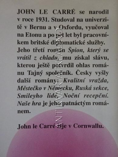 NAŠE HRA, JOHN LE CARRÉ, **an