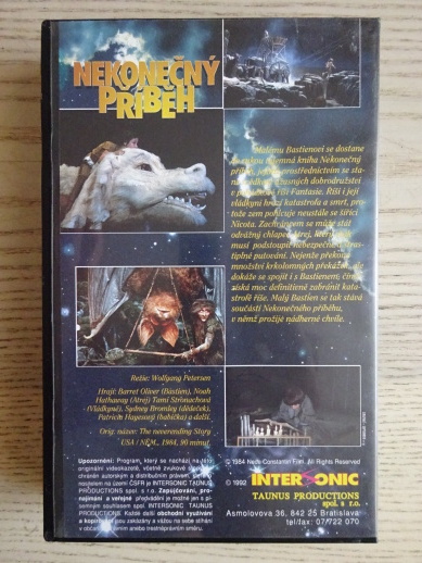 NEKONEČNÝ PŘÍBĚH, VHS VIDEOKAZETA