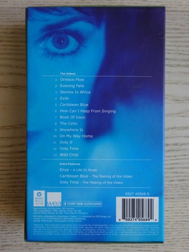 ENYA, THE VIDEO COLLECTION, VHS VIDEOKAZETA