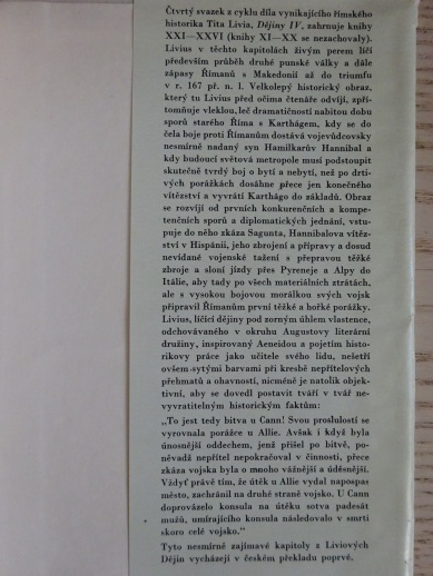 LIVIUS DĚJINY IV, ANTICKÁ KNIHOVNA, **an