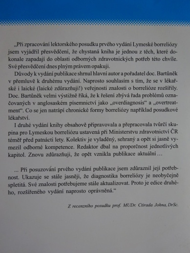 LYMESKÁ BORRELIÓZA, BARTŮNĚK A SPOLUPRACOVNÍCI, **an