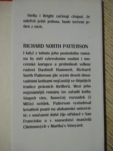 TAJEMNÁ DÁMA, RICHARD NORTH PATTERSON, **an