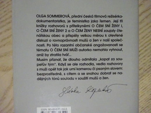 O ČEM SNÍ MUŽI, OLGA SOMMEROVÁ, **an