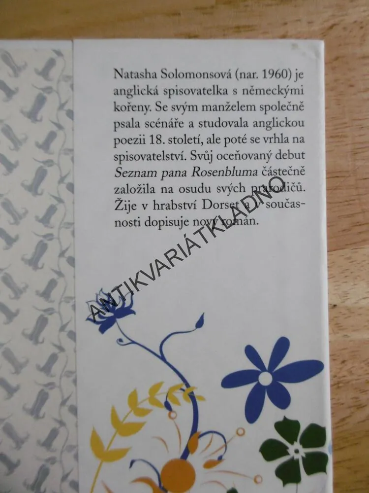 SEZNAM PANA ROSENBLUMA, NATASHA SOLOMONOVÁ,