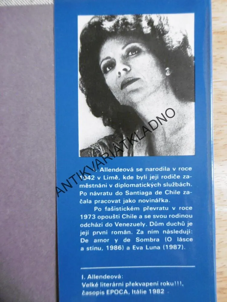 DŮM DUCHŮ, ISABEL ALLENDEOVÁ