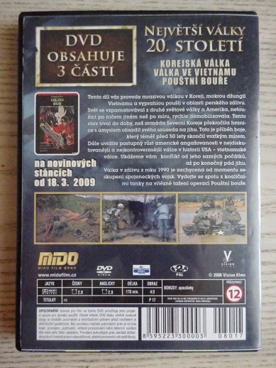 NEJVĚTŠÍ VÁLKY 20. STOLETÍ III, DOKUMENT DVD FILM 2. SVĚTOVÁ VÁLKA