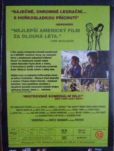 BOKOVKA, DVD FILM