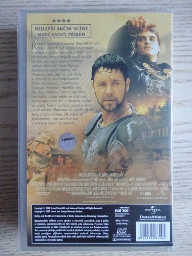 GLADIATOR, VHS VIDEOKAZETA