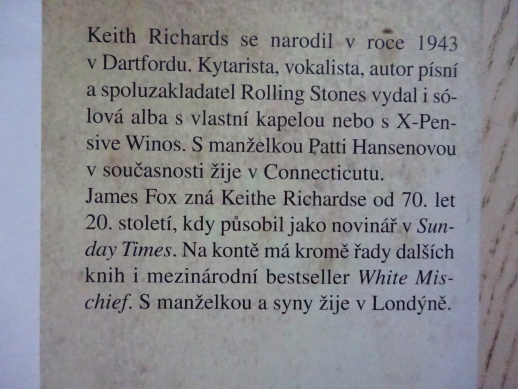 ŽIVOT, KEITH RICHARDS, **an