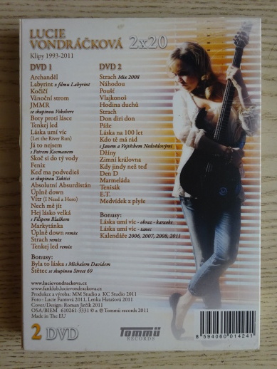 LUCIE VONDRÁČKOVÁ, 2X DVD HUDBA