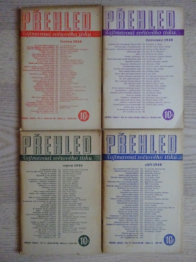 PŘEHLED, ZAJÍMAVOSTI SVĚTOVÉHO TISKU, VÁLKA, HUMOR, SATIRA, 12 KUSŮ, **an