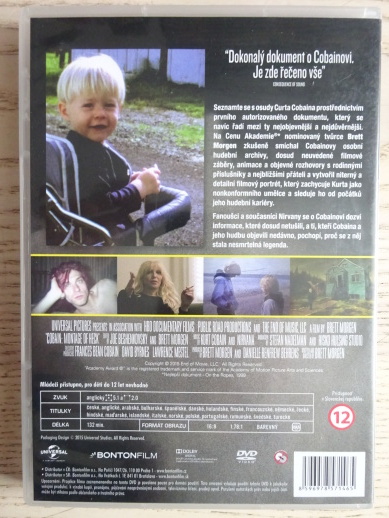 COBAIN, MONTAGE OF HECK, FILM BRETTA MORGENA, DVD HUDBA