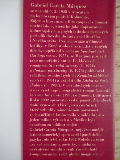 LÁSKA ZA ČASŮ CHOLERY, GABRIEL GARCIA MARQUEZ, **an