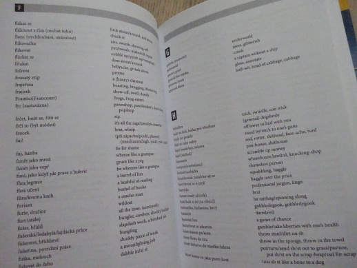 ČESKO-ANGLICKÝ FRAZEOLOGICKÝ SLOVNÍK, **an