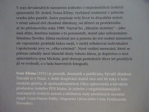 MOJE ŠÍLENÉ STOLETÍ, IVAN KLÍMA, **an