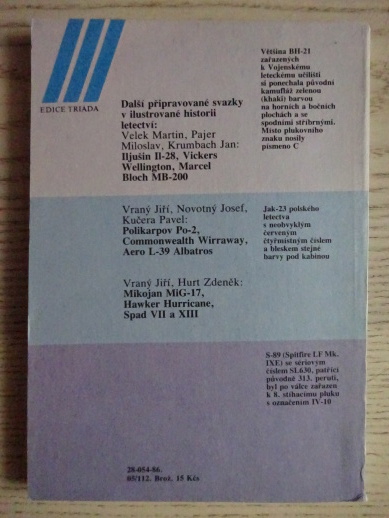 ILUSTROVANÁ HISTORIE LETECTVÍ, MK IX A XVI, JAK 15 -17 -23, AVIA BH -21, KRUMBACH, VRANÝ, HURT, **an