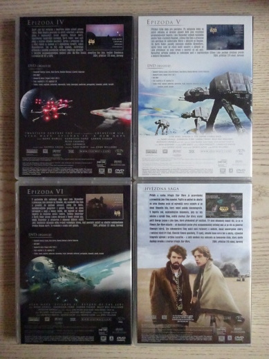 STAR WARS TRILOGY, 4X DVD FILM