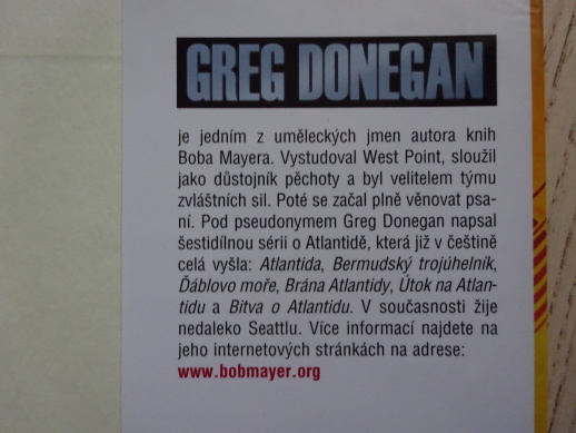 BITVA O ATLANTIDU, ATLANTIDA, GREG DONEGAN, **an