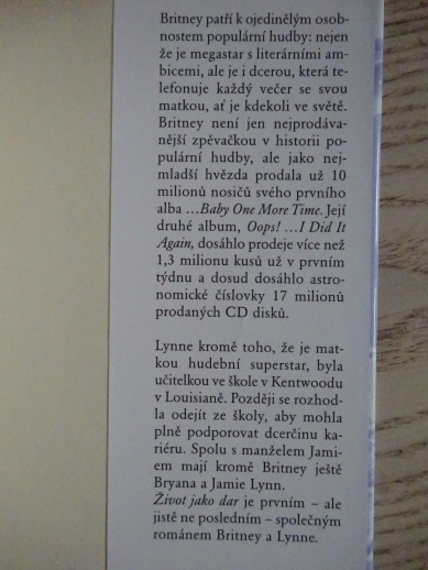 ŽIVOT JAKO DAR, BRITNEY A LYNNE SPEARS, **an