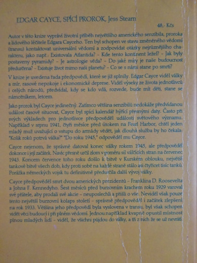 SPÍCÍ PROROK, EDGAR CAYCE, **an