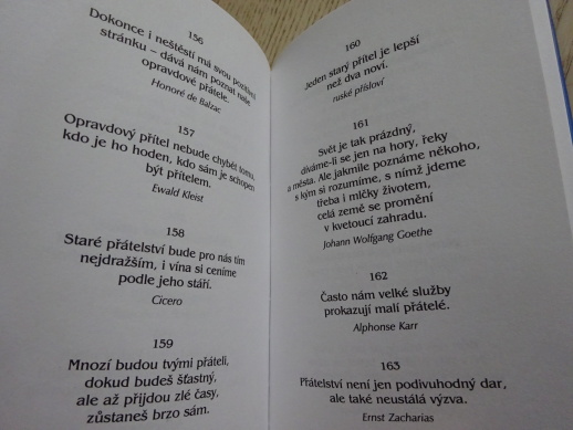 O PŘÁTELSTVÍ, MYŠLENKY MOUDRÝCH, **an