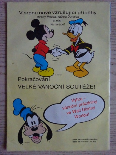 MICKEY MOUSE, KOMIKS, DISNEY, 7/1991