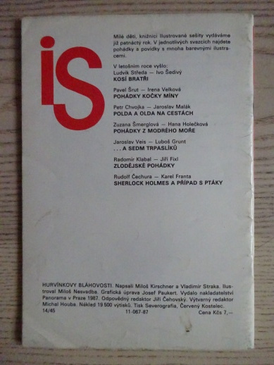 HURVÍNKOVY BLÁHOVOSTI, MILOŠ KIRSCHNER, VLADIMÍR STRAKA, MILOŠ NESVADBA