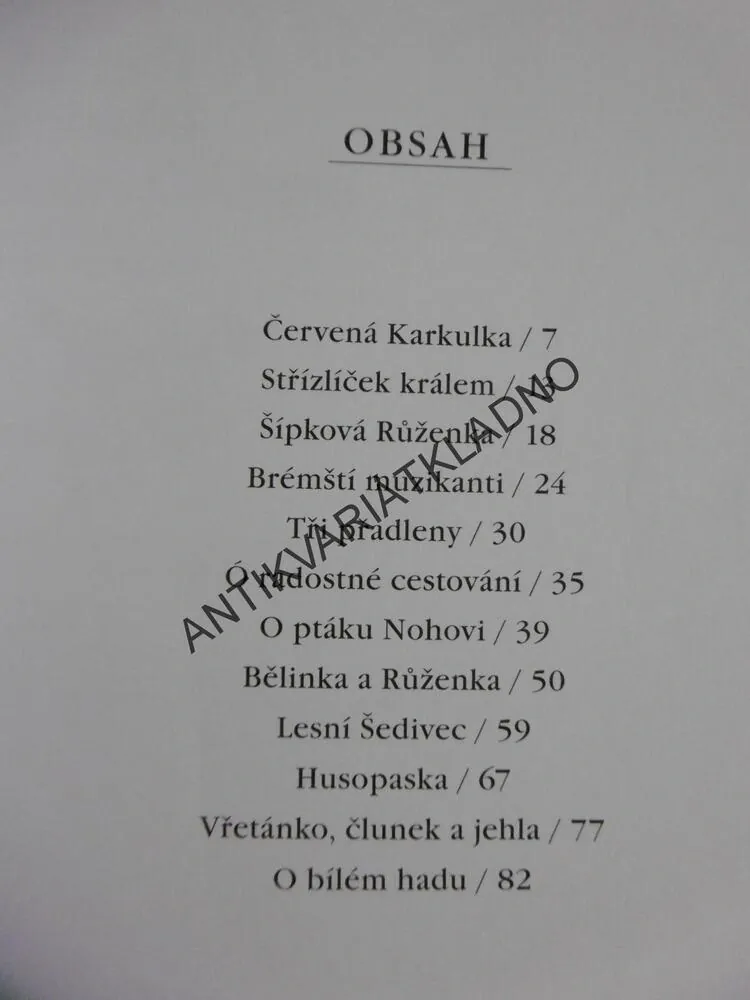 ZAHRADA POHÁDEK BRATŘÍ GRIMMŮ, ZMATLÍKOVÁ, **an