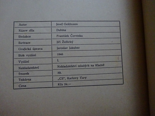 DUBINA, JOSEF GOLDMANN, **an