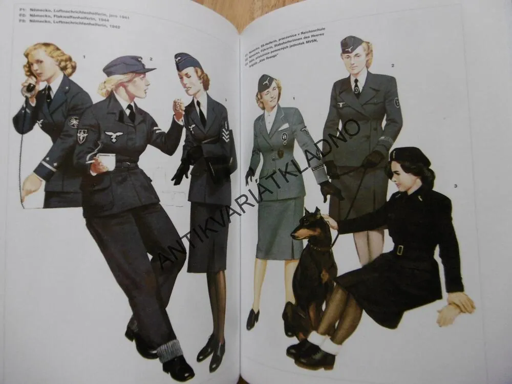ŽENY VE VÁLCE 1939-45, BRITSKÉ, AMERICKÉ, NĚMECKÉ A RUSKÉ PŘÍSLUŠNICE ARMÁD, **an