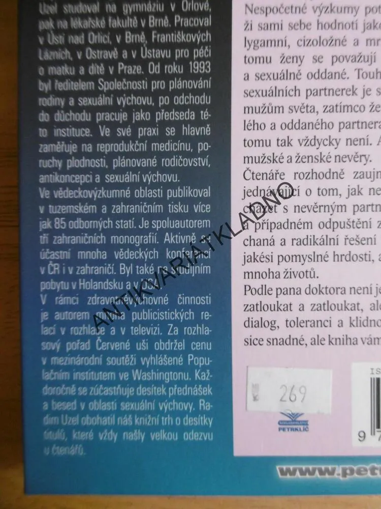 NEVĚRA A CO S NÍ, MUDR. RADIM UZEL, **an
