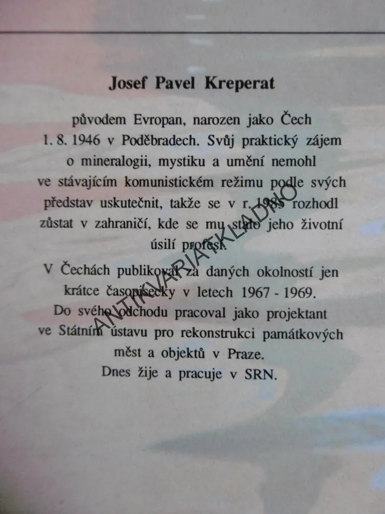 LÉČENÍ DRAHÝMI KAMENY, JOSEF PAVEL KREPERAT, **an