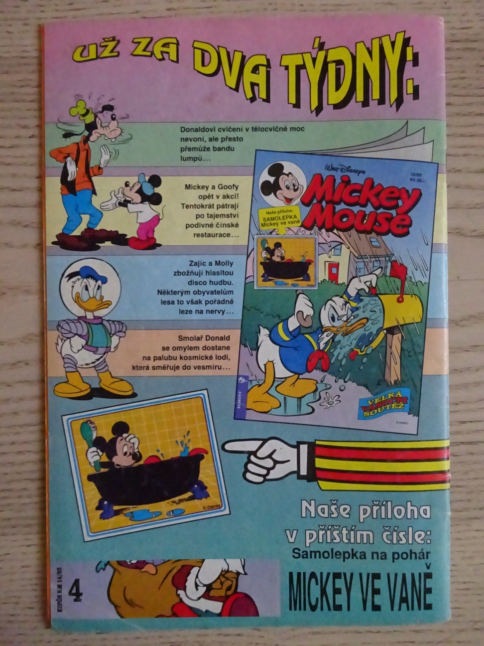 MICKEY MOUSE, KOMIKS, DISNEY, 14/1993