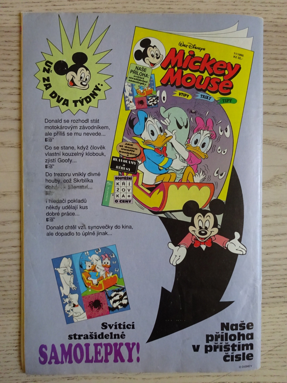 MICKEY MOUSE, KOMIKS, DISNEY, 10/1995