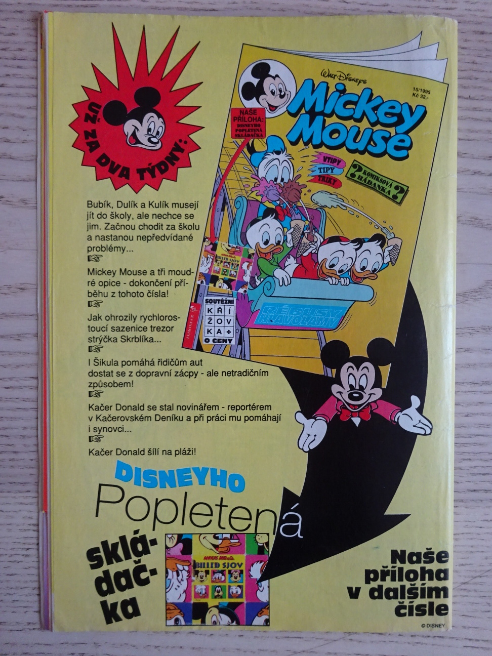 MICKEY MOUSE, KOMIKS, DISNEY, 13-14/1995