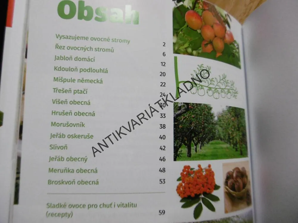 OVOCNÉ STROMY, EDICE RECEPTÁŘ, **an