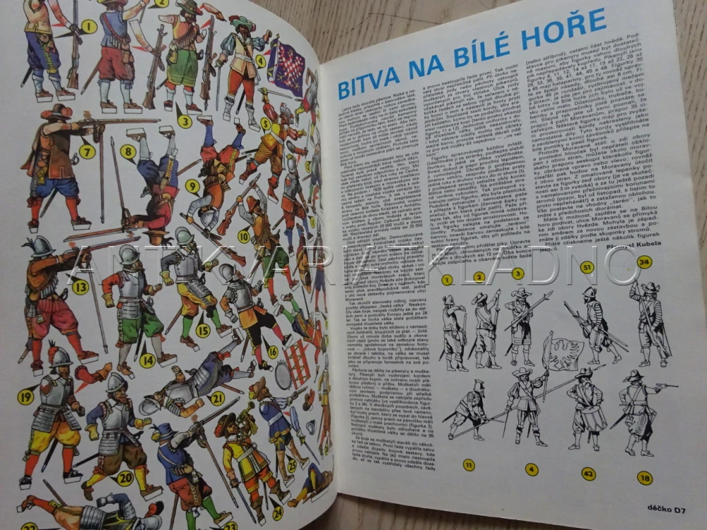 ABC, 5/1990, PŘÍLOHA OBTISKY NA LETECKÉ MODELY, VOJÁČCI BÍLÁ HORA VYSTŘIHOVÁNKA