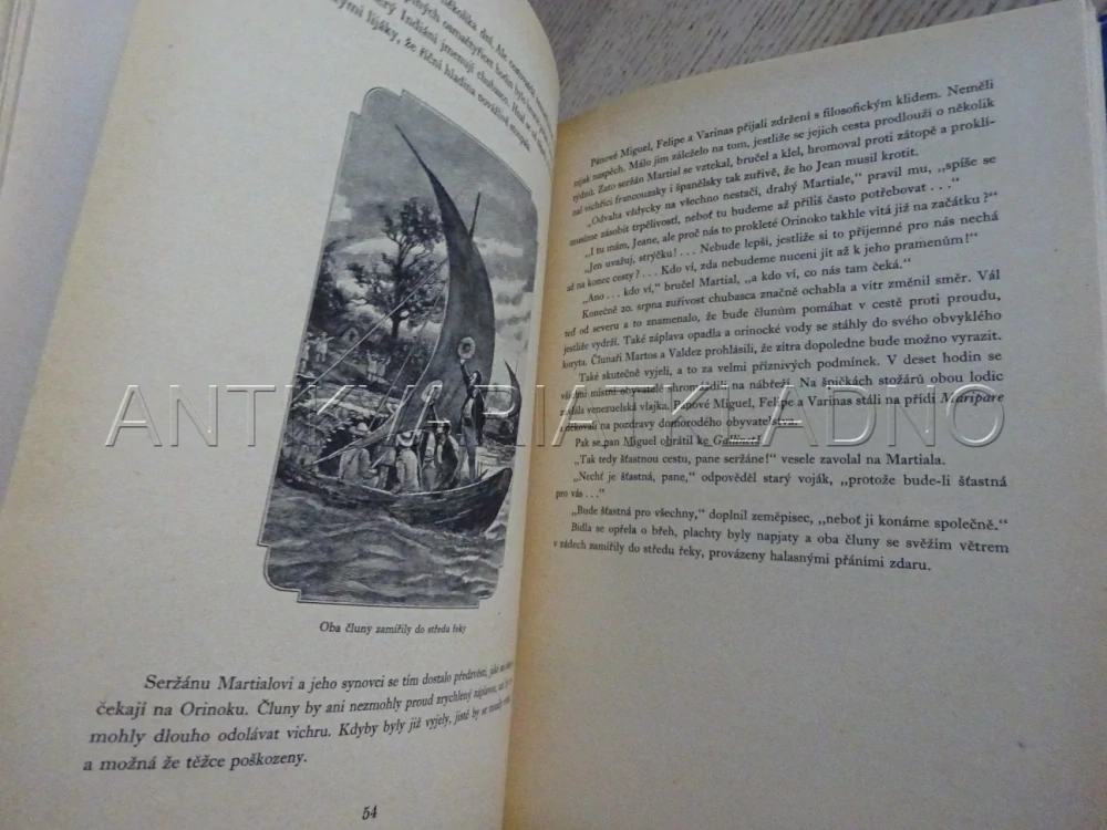 NA VLNÁCH ORINOKA, JULES VERNE, 1959, **an