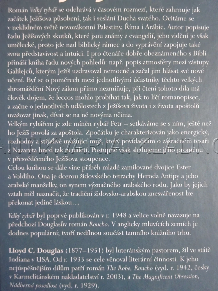 VELKÝ RYBÁŘ, LLOYD C. DOUGLAS, **an