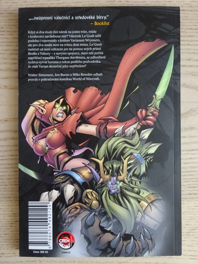 WORLD OF WARCRAFT, KNIHA DRUHÁ, KOMIKS CREW, **an
