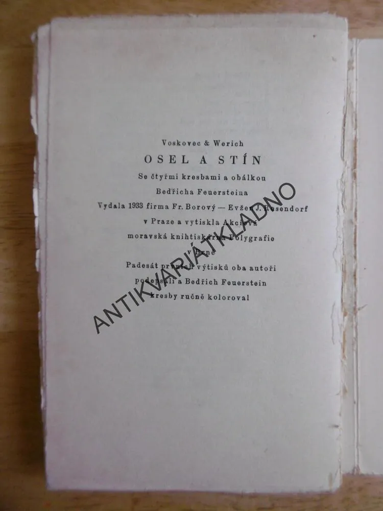 OSEL A STÍN, VOSKOVEC A WERICH,