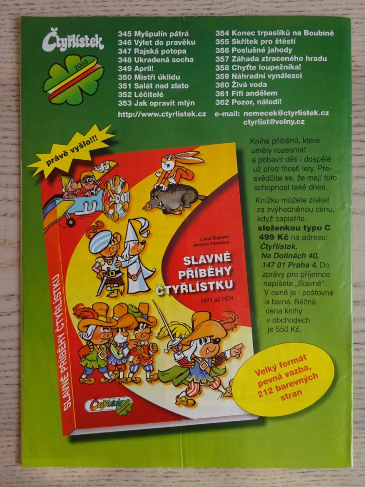 ČTYŘLÍSTEK 359 - NÁHRADNÍ VYNÁLEZCI