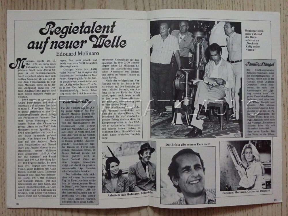 MOJI PŘÁTELÉ, UGO TOGNAZZI, MARK BODIN, BIO PROGRAM NĚMECKY