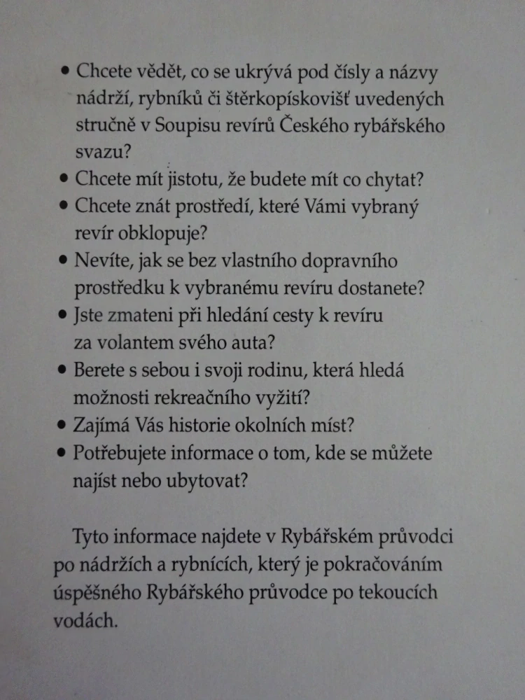 RYBÁŘSKÝ PRŮVODCE PO NÁDRŽÍCH A RYBNÍCÍCH, ŠTEFÁČEK, **an