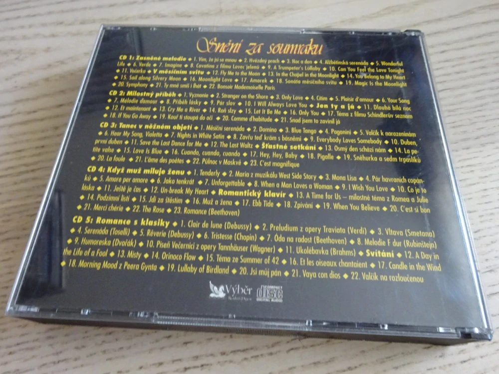 SNĚNÍ ZA SOUMRAKU, 5X CD HUDBA