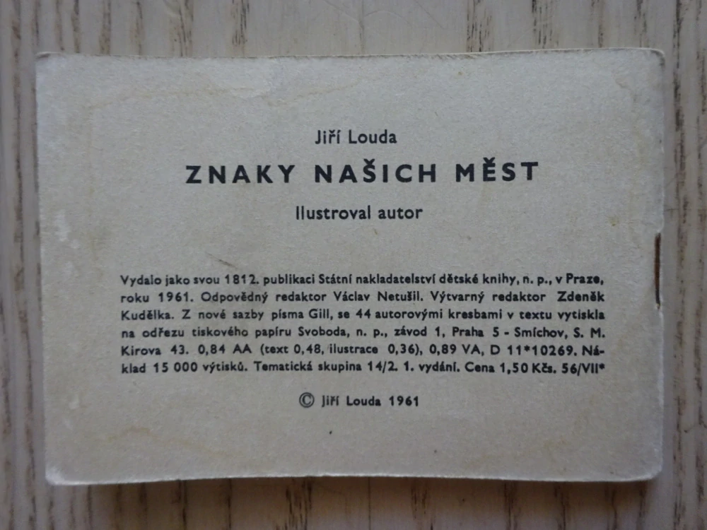 ZNAKY NAŠICH MĚST, EDICE KUKÁTKO