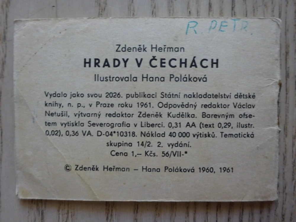 HRADY V ČECHÁCH, EDICE KUKÁTKO